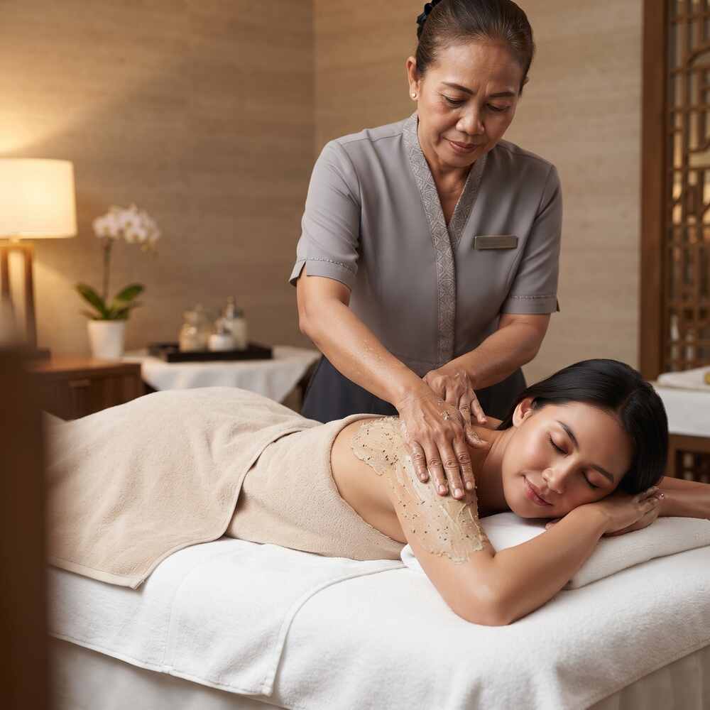 Pijat dan Lulur atau body scrub